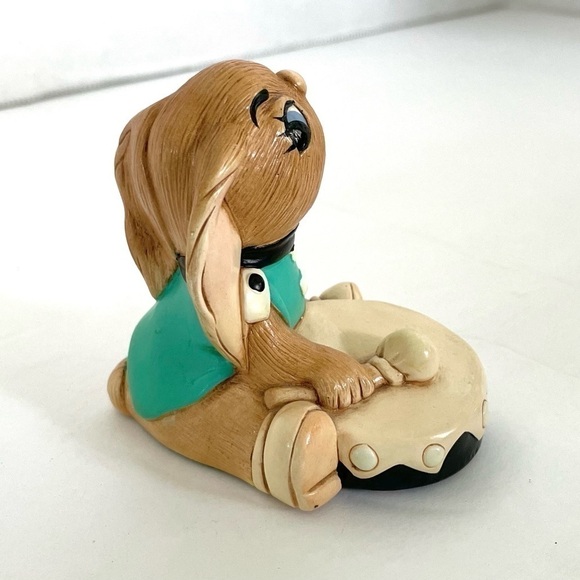 𝅺pendelfin Rabbit Figurine Bongo Turquoise Jacket Black Drum - Picture 2 of 6